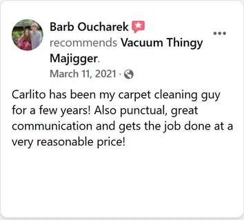 Facebook recommendation from a customer